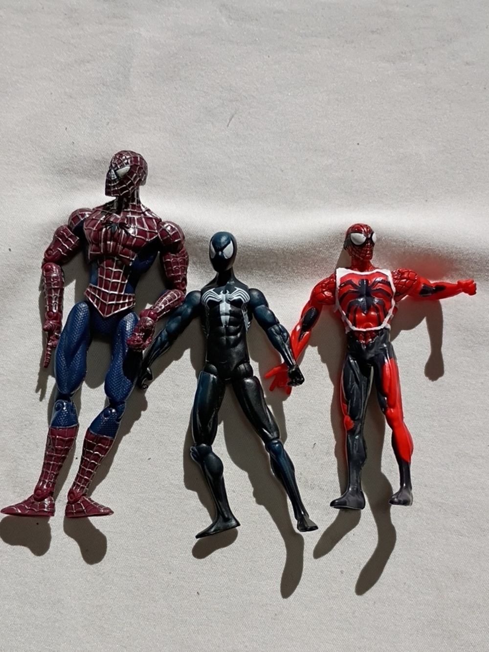 EUC Set Of 3 Spiderman ToyBiz And Marvel Action Figure 1990s And 2000s